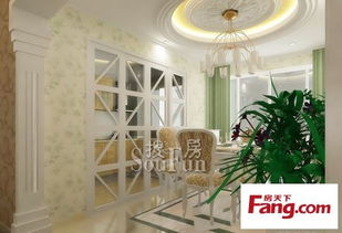 合肥宜興南里西式古典二居室裝修效果圖 76平米6萬裝修設計案例 合肥房天下家居裝修網