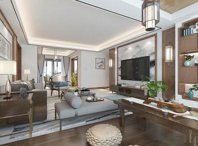 武漢夫妻新中式風裝修，滿室文化韻味的藝術品味